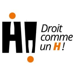 Logo Droit comme un H !